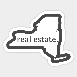 New York State Real Estate T-Shirt Sticker